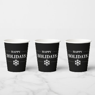 Gepersonaliseerde Kerstmis Gelukkige Vakantie Aang Papieren Bekers
