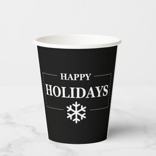 Gepersonaliseerde Kerstmis Gelukkige Vakantie Aang Papieren Bekers (Voorkant)