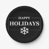 Gepersonaliseerde Kerstmis Gelukkige Vakantie Aang Papieren Bordje (Voorkant)