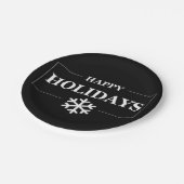 Gepersonaliseerde Kerstmis Gelukkige Vakantie Aang Papieren Bordje (Gekanteld)