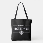 Gepersonaliseerde Kerstmis Gelukkige Vakantie Aang Tote Bag (Achterkant)