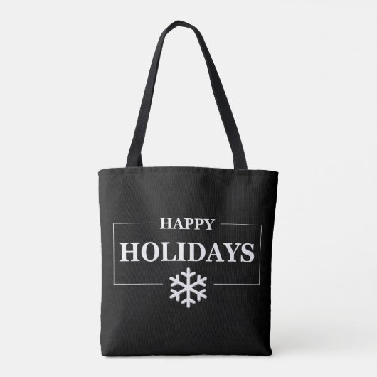 Gepersonaliseerde Kerstmis Gelukkige Vakantie Aang Tote Bag (Achterkant)
