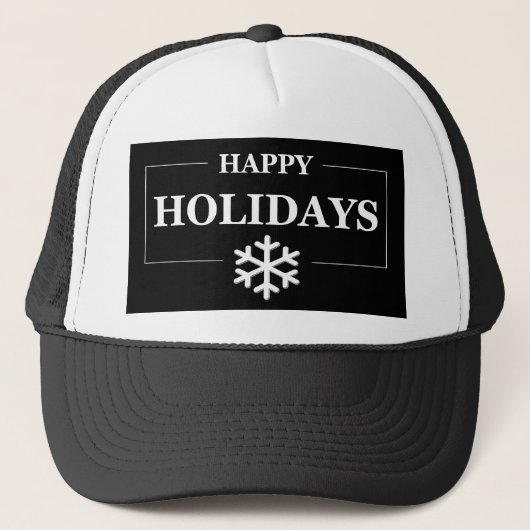 Gepersonaliseerde Kerstmis Gelukkige Vakantie Aang Trucker Pet (Voorkant)