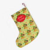 Gepersonaliseerde Kerstmis Grappige Cupcake Kleine Kerstsok (Achterkant (Hangend))