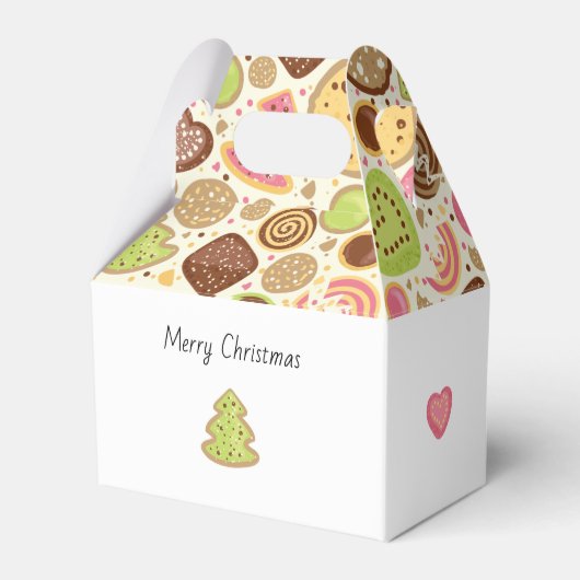 Gepersonaliseerde Kerstmis gunst box Bedankdoosjes (Achterkant)