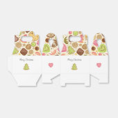 Gepersonaliseerde Kerstmis gunst box Bedankdoosjes (Uitgevouwen)