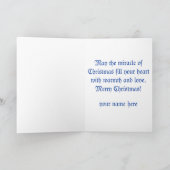 Gepersonaliseerde Kerstmis in de Kerstkaart van Feestdagen Kaart (Binnen)