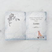 Gepersonaliseerde Kerstmis in Podenco Feestdagen Kaart (Binnen)