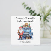 Gepersonaliseerde Kerstmis Kaart voor auto/automon (Staand voorkant)