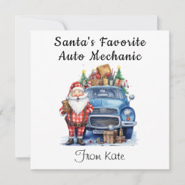 Gepersonaliseerde Kerstmis Kaart voor auto/automon