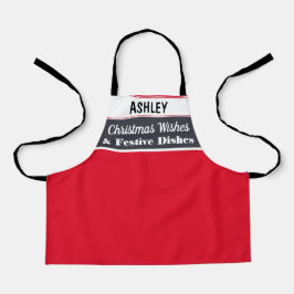 Gepersonaliseerde Kerstmis Koken Bakken Keuken Roo Schort