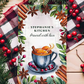 Gepersonaliseerde Kerstmis met Appelcider Theedoek