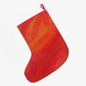 Gepersonaliseerde  Kerstmis met rode noel Grote Kerstsok (Achterkant (Hangend))