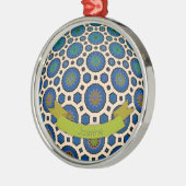 Gepersonaliseerde Kerstmis ornament modern kleurri (Links)