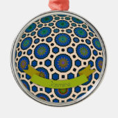 Gepersonaliseerde Kerstmis ornament modern kleurri (Voorkant)