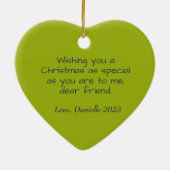 Gepersonaliseerde Kerstmis ornament modern kleurri (Achterkant)