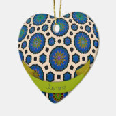 Gepersonaliseerde Kerstmis ornament modern kleurri (Links)