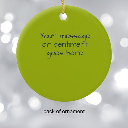 Gepersonaliseerde Kerstmis ornament modern kleurri