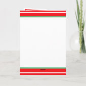 Gepersonaliseerde Kerstmis Panda's Vakantie Kaart (Achterkant)