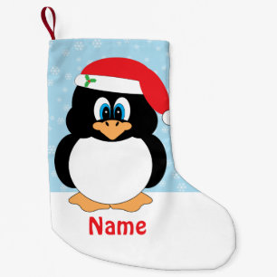 Gepersonaliseerde Kerstmis Pinguïn Kleine Kerstsok