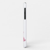 Gepersonaliseerde Kerstmis Roze Poinsettia Case-Mate iPhone Case (Achterkant/links)