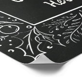 Gepersonaliseerde Kerstmis schoolbord feestelijk Poster (Hoek)