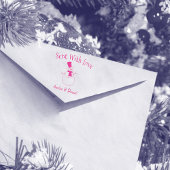 Gepersonaliseerde Kerstmis Sneeuwman Rubber Stamp Rubberstempel