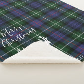 Gepersonaliseerde Kerstmis Tartan Clan MacKenzie P Sherpa Deken (3/4)