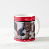 Gepersonaliseerde Kerstmis Tekst & Foto Mok, 11 oz Koffiemok (Voorkant rechts)