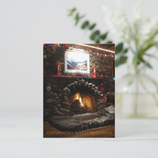 Gepersonaliseerde Kerstmis van Maui van Upcountry Feestdagenkaart (Staand voorkant)