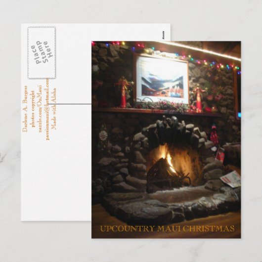 Gepersonaliseerde Kerstmis van Maui van Upcountry Feestdagenkaart (Voorkant / Achterkant)