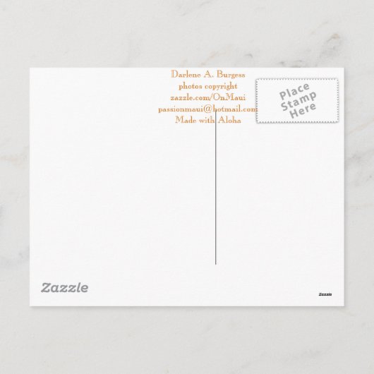 Gepersonaliseerde Kerstmis van Maui van Upcountry Feestdagenkaart (Achterkant)