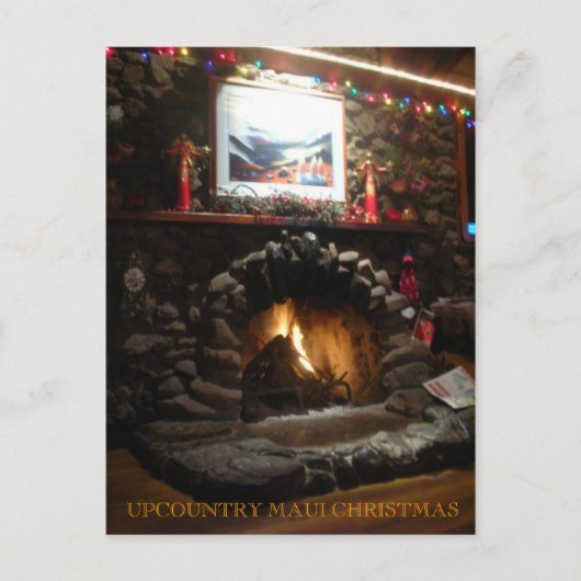 Gepersonaliseerde Kerstmis van Maui van Upcountry Feestdagenkaart (Voorkant)