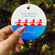 Gepersonaliseerde kerstmis voor de Rowing Club