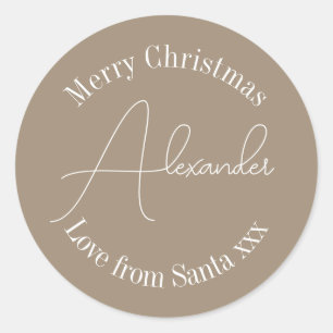 Gepersonaliseerde Kerstnaam Gift Label