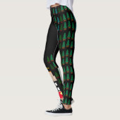 Gepersonaliseerde kerstnotenkraker in het bos leggings (Links)