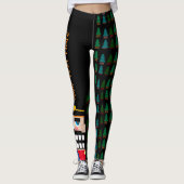 Gepersonaliseerde kerstnotenkraker in het bos leggings (Voorkant)