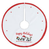 Gepersonaliseerde kerstpanda's kerstboom rok (Voorkant)