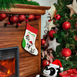 Gepersonaliseerde kerstpanda's kerstsok<br><div class="desc">Dit gepersonaliseerde kerstpanda's ontwerp zal u vullen met feestvreugde. Wijzig de naam en het bericht om het te personaliseren. Prettige feestdagen</div>
