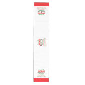 Gepersonaliseerde kerstpanda's medium tafelloper (Voorkant)