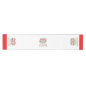 Gepersonaliseerde kerstpanda's medium tafelloper (Horizontaal)