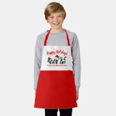 Gepersonaliseerde kerstpanda's schort (Gedragen)
