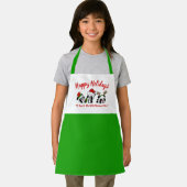 Gepersonaliseerde kerstpanda's schort (Insitu)