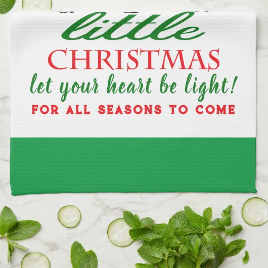 Gepersonaliseerde kerstpanda's theedoek (Gevouwen)