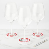 Gepersonaliseerde kerstpanda's wijnglaslabel (Set)