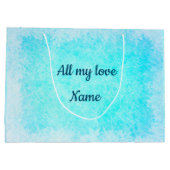 Gepersonaliseerde kerstpartner groot cadeauzakje (Achterkant)