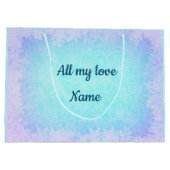 Gepersonaliseerde kerstpartner groot cadeauzakje (Achterkant)