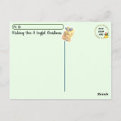 Gepersonaliseerde kerstpostzegels briefkaart (Achterkant)