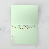 Gepersonaliseerde kerstpostzegels kaart (Binnen)