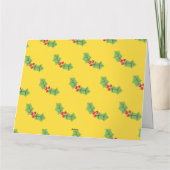 Gepersonaliseerde kerstpudding kaart (Achterkant)